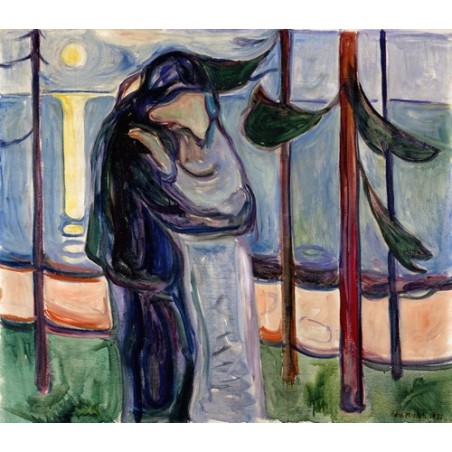  Obraz na płótnie 50x45cm Edvard Munch Pocałunek na plaży