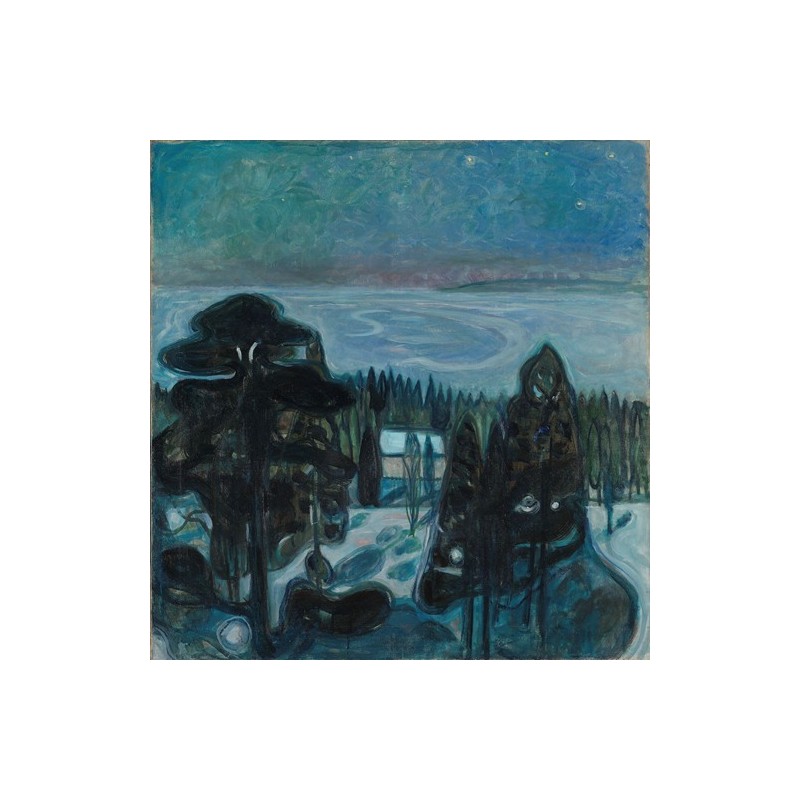  Obraz na płótnie 50x50cm Edvard Munch Biała noc
