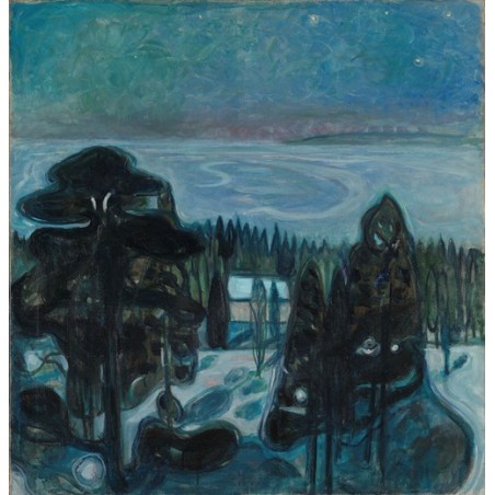  Obraz na płótnie 50x50cm Edvard Munch Biała noc