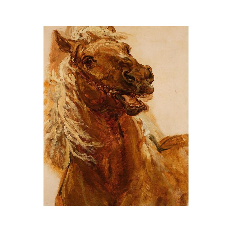  Obraz na płótnie 50x60cm Jan Matejko Głowa konia