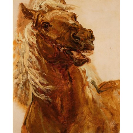  Obraz na płótnie 50x60cm Jan Matejko Głowa konia