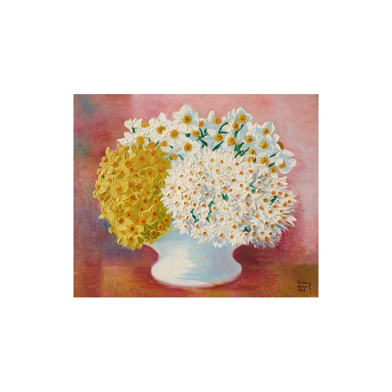 Obraz na płótnie 50x40cm Moïse Kisling Narcyzy