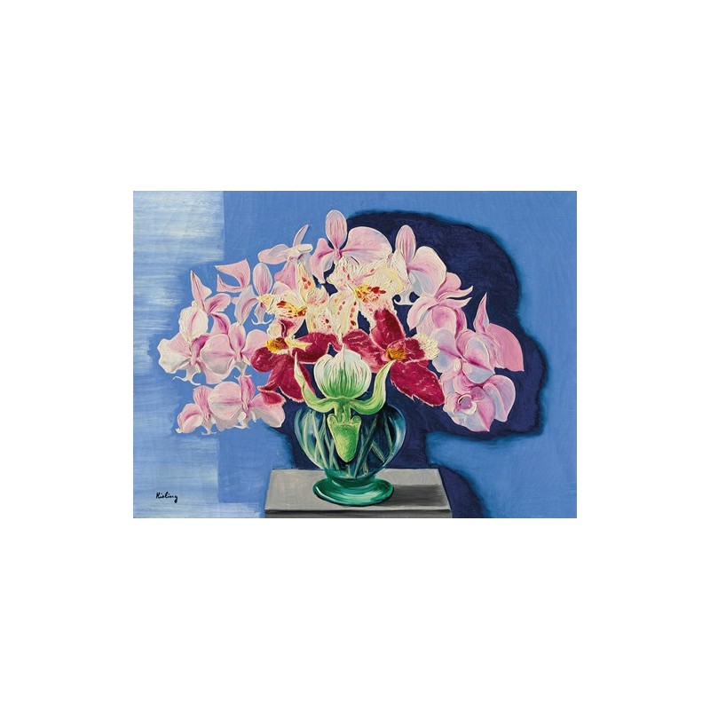  Obraz na płótnie 50x35cm Moïse Kisling Bukiet Orchidei