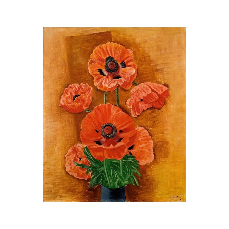 Obraz na płótnie 50x60cm Moïse Kisling Wazon maków