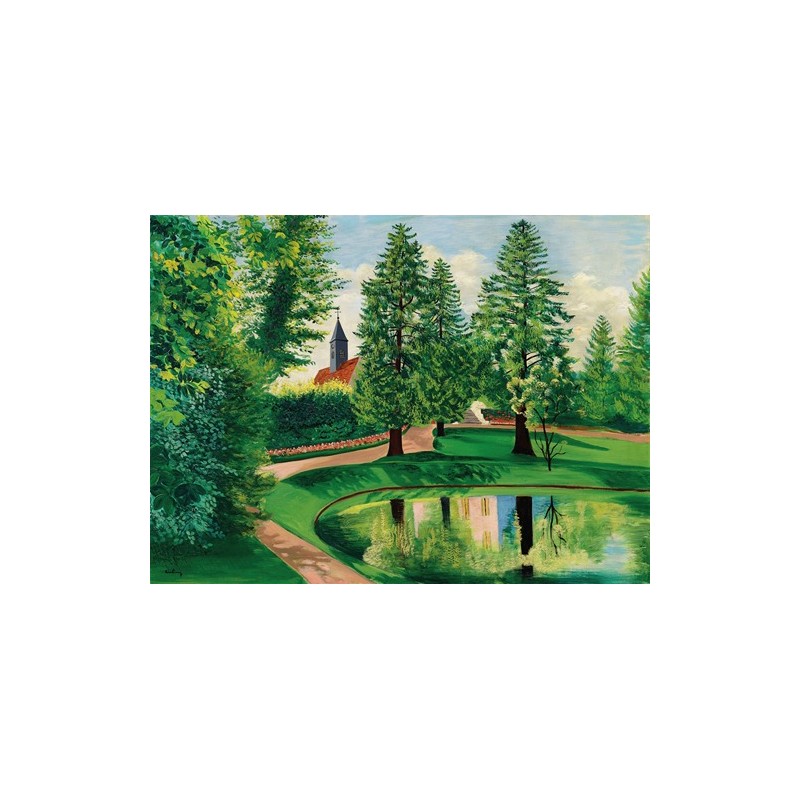  Obraz na płótnie 50x35cm Moïse Kisling Part i staw zamku Gressy