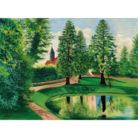  Obraz na płótnie 50x35cm Moïse Kisling Part i staw zamku Gressy