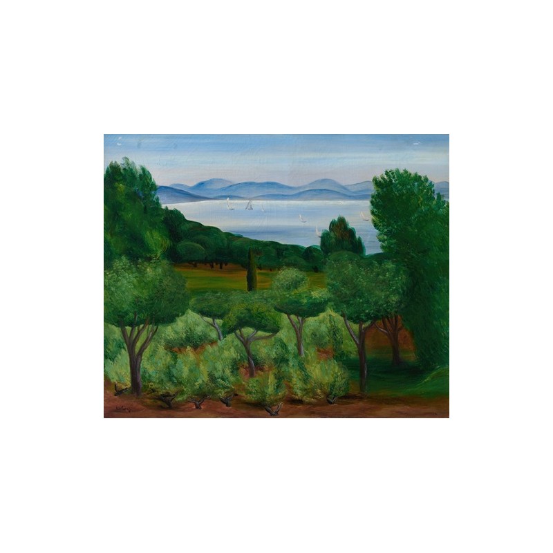  Obraz na płótnie 50x40cm Moïse Kisling Zatoka Saint Tropez