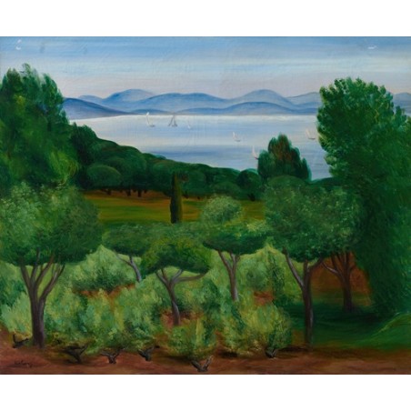  Obraz na płótnie 50x40cm Moïse Kisling Zatoka Saint Tropez