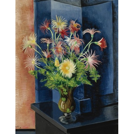  Obraz na płótnie 50x60cm Moïse Kisling Paprotki i gerbery