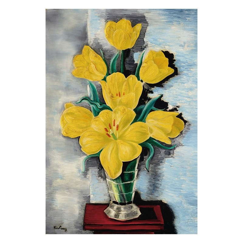  Obraz na płótnie 50x75cm Moïse Kisling WSazon z tulipanami