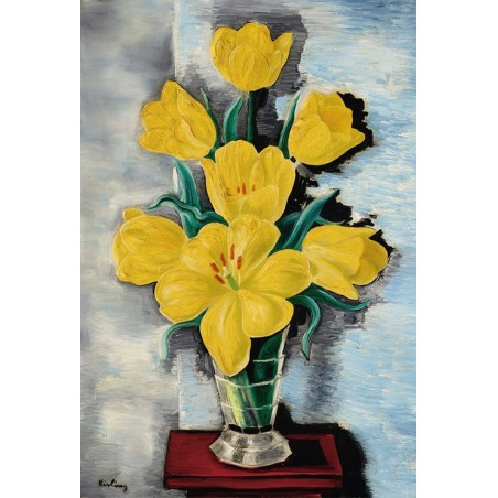  Obraz na płótnie 50x75cm Moïse Kisling WSazon z tulipanami
