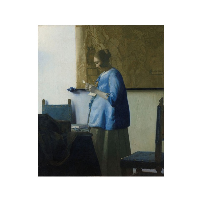  Obraz na płótnie 50x60cm Johannes Vermeer Kobieta czytająca list