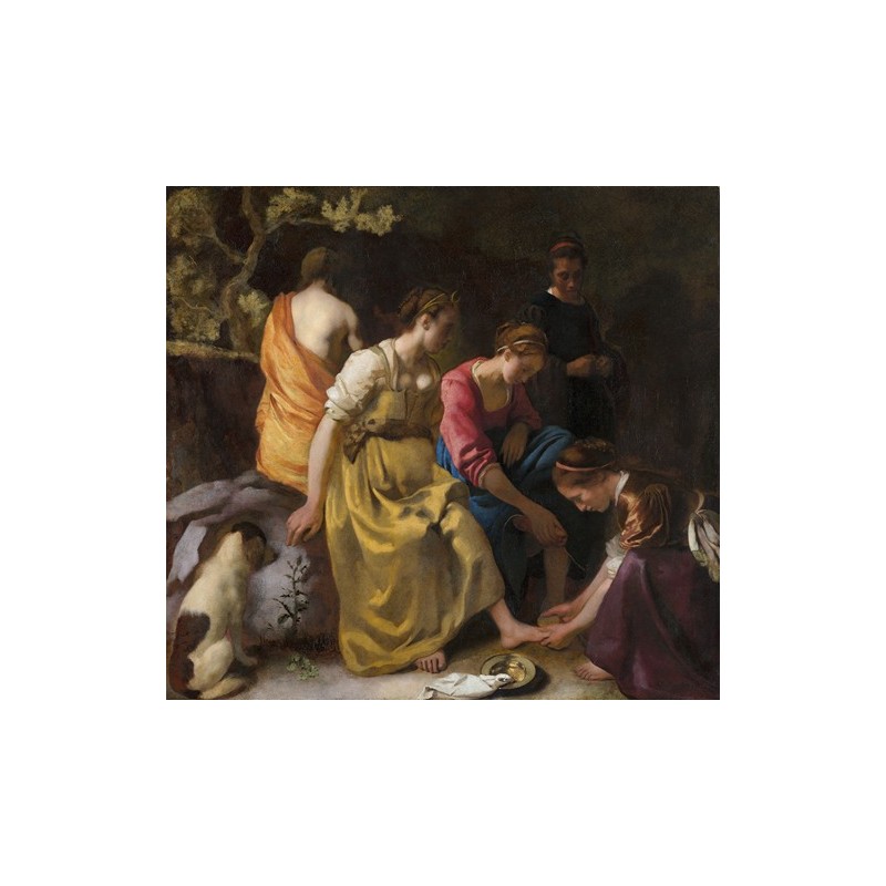  Obraz na płótnie 50x45cm Johannes Vermeer Diana i jej nimfy