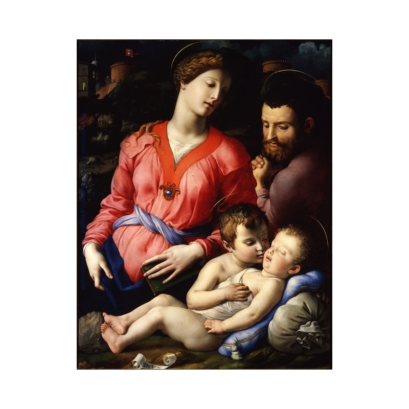  Obraz na płótnie 50x60cm Agnolo Bronzino Święta Rodzina