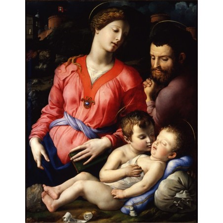  Obraz na płótnie 50x60cm Agnolo Bronzino Święta Rodzina