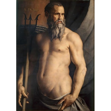  Obraz na płótnie 50x70cm Agnolo Bronzino Portret Andrei Dorii jako Neptuna