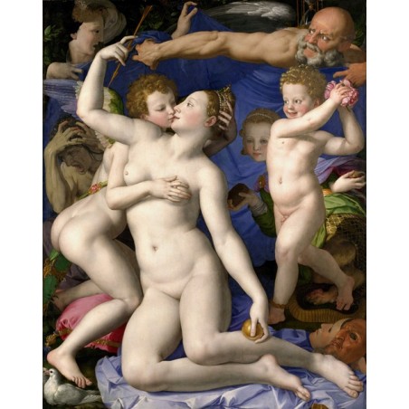  Obraz na płótnie 50x60cm Agnolo Bronzino Wenus Kupidyn Głupota i czas