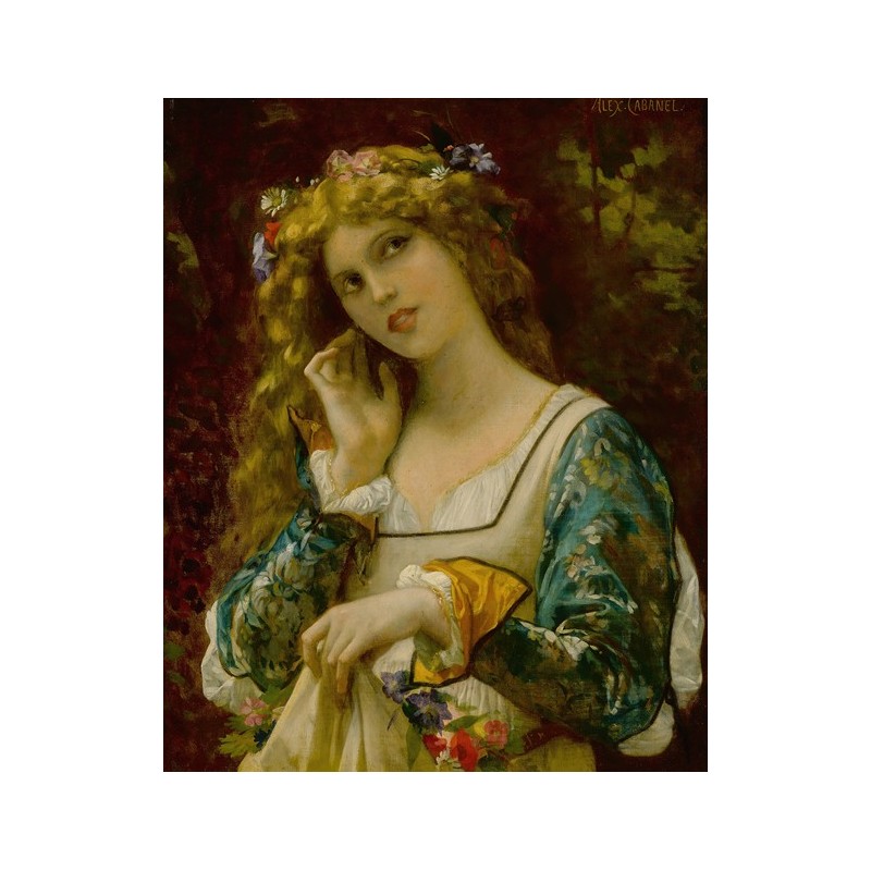  Obraz na płótnie 50x60cm Alexandre Cabanel Słuchanie głosu Echa