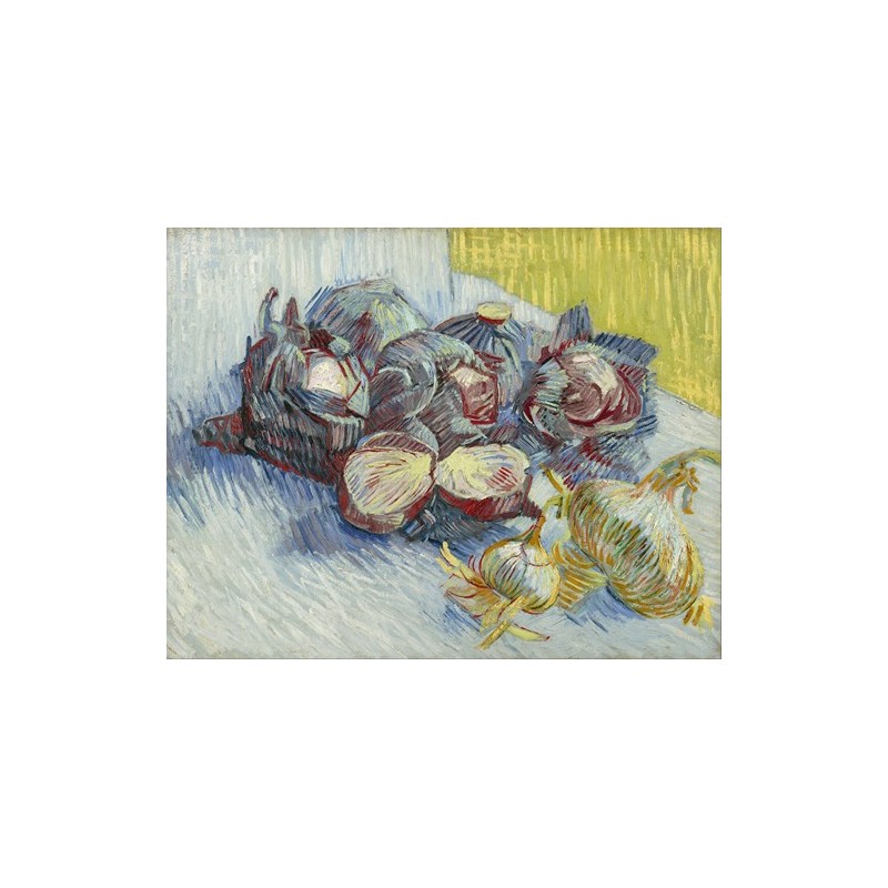  Obraz na płótnie 50x40cm Vincent van Gogh Czerwone kapusty i cebula