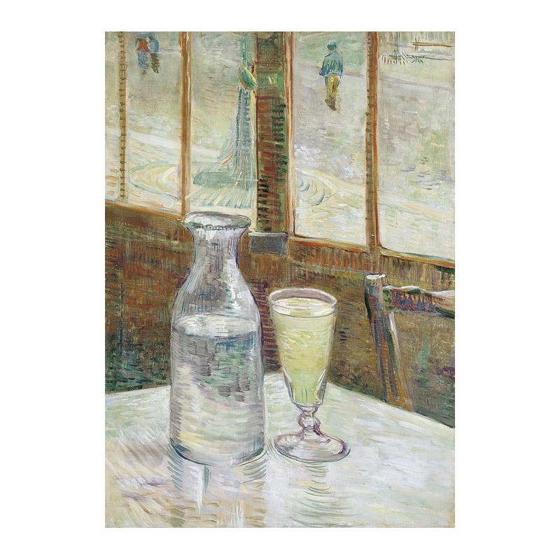  Obraz na płótnie 50x70cm Vincent van Gogh Stół kawowy z absyntem