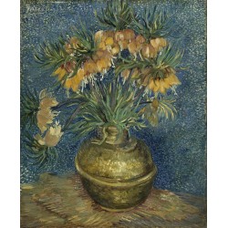  Obraz na płótnie 50x60cm Vincent van Gogh Cesarskie kwiaty w miedzianym wazonie
