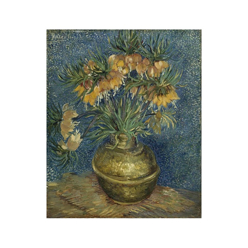  Obraz na płótnie 50x60cm Vincent van Gogh Cesarskie kwiaty w miedzianym wazonie
