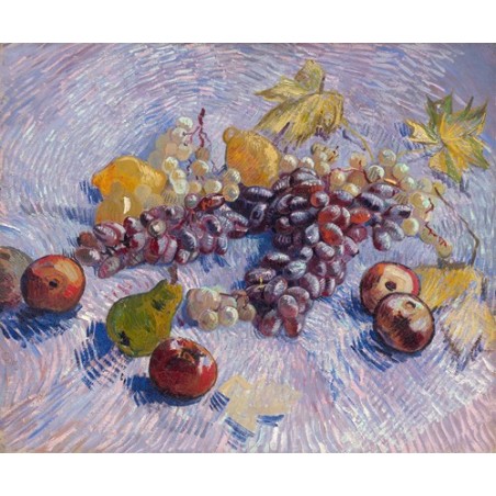  Obraz na płótnie 50x40cm Vincent van Gogh Winogrona cytryny gruszki i jabłka
