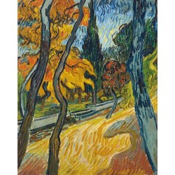  Obraz na płótnie 50x60cm Vincent van Gogh Drzewa w ogrodzie