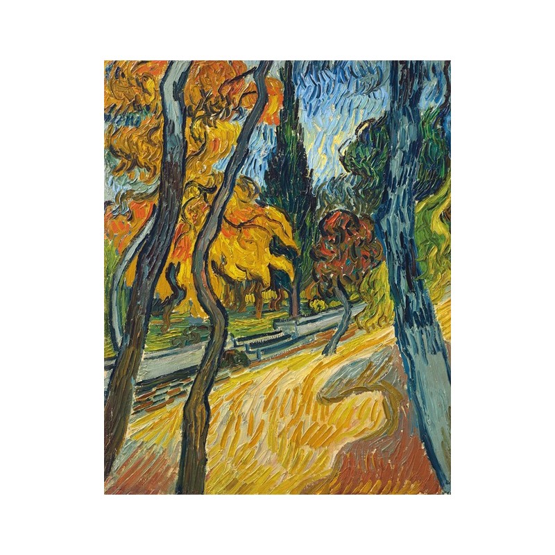  Obraz na płótnie 50x60cm Vincent van Gogh Drzewa w ogrodzie