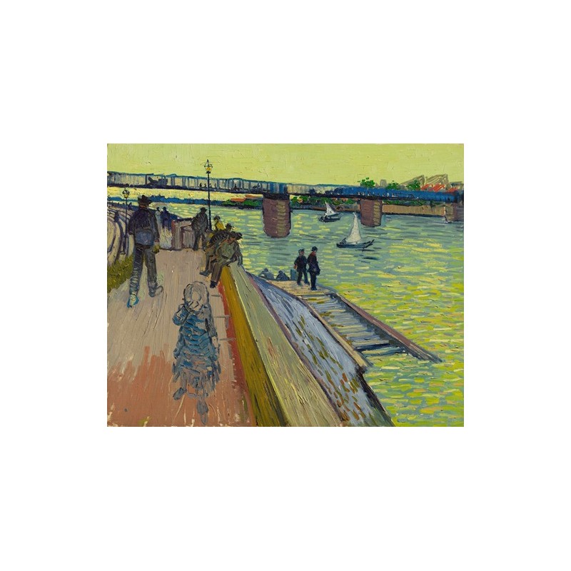  Obraz na płótnie 50x40cm Vincent van Gogh Most Trinquetaille