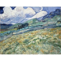  Obraz na płótnie 50x40cm Vincent van Gogh Pejzaż z Saint-Rémy
