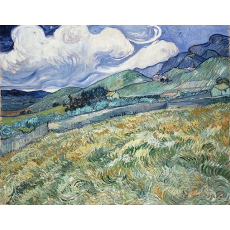  Obraz na płótnie 50x40cm Vincent van Gogh Pejzaż z Saint-Rémy
