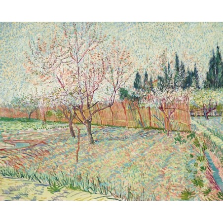 Obraz na płótnie 50x40cm Vincent van Gogh Sad z cyprysami