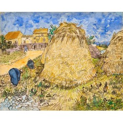  Obraz na płótnie 50x40cm Vincent van Gogh Stogi zboża