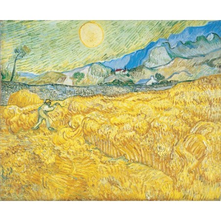  Obraz na płótnie 50x40cm Vincent van Gogh Pole pszenicy za szpitalem Saint-Paul