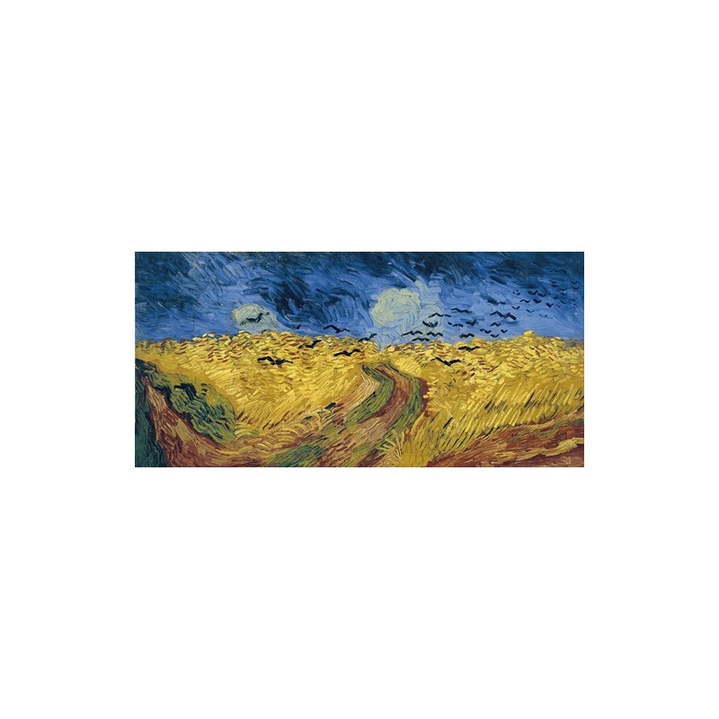  Obraz na płótnie 50x25cm Vincent van Gogh Pole pszenicy z krukami