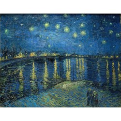  Obraz na płótnie 50x40cm Vincent van Gogh Gwieździsta noc