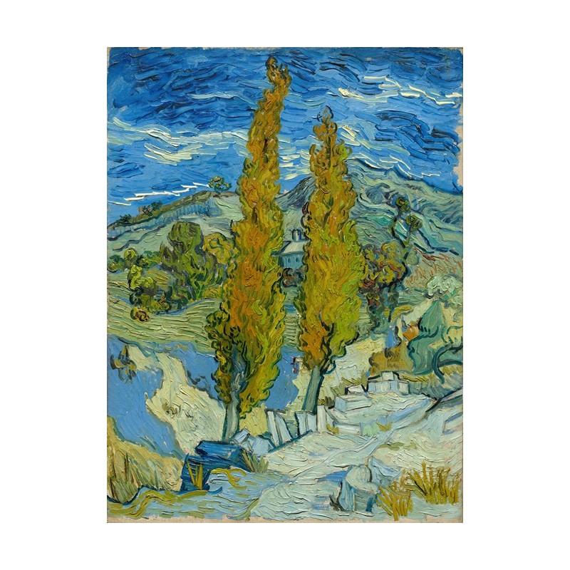  Obraz na płótnie 50x60cm Vincent van Gogh Dwie topole