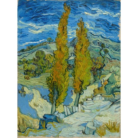  Obraz na płótnie 50x60cm Vincent van Gogh Dwie topole