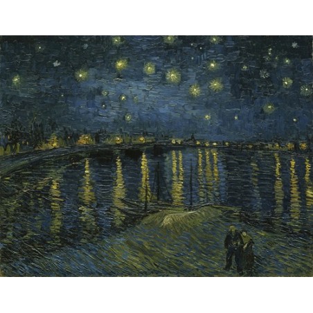  Obraz na płótnie 50x40cm Vincent van Gogh Gwieździsta noc