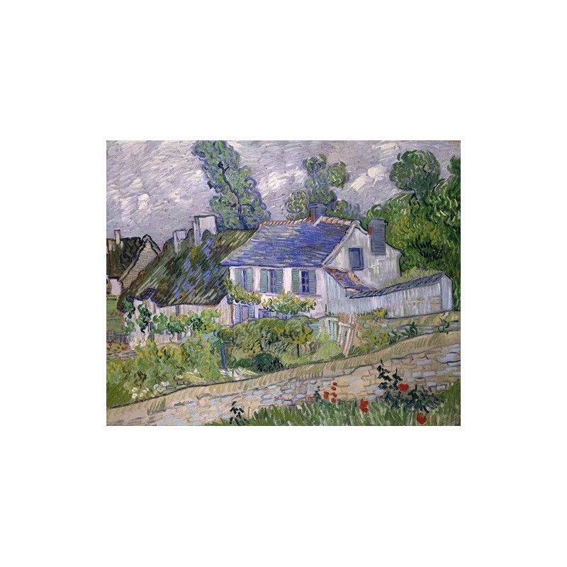 Obraz na płótnie 50x40cm Vincent van Gogh Domy w Auvers
