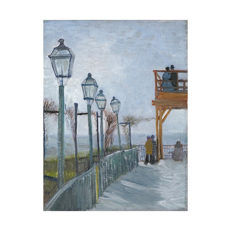 Obraz na płótnie 50x60cm Vincent van Gogh Taras i punkt widokowy w Moulin de Blute-Fin