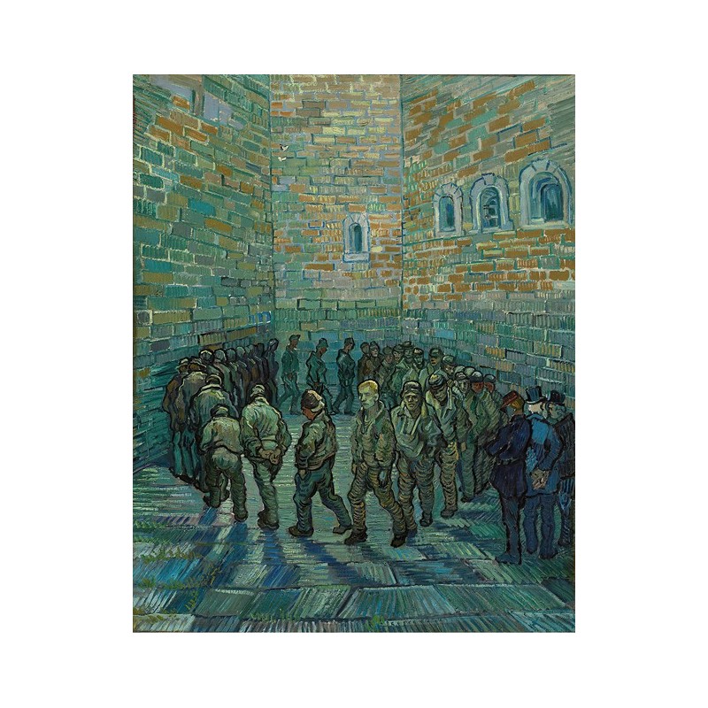  Obraz na płótnie 50x60cm Vincent van Gogh Dziedziniec więzienny