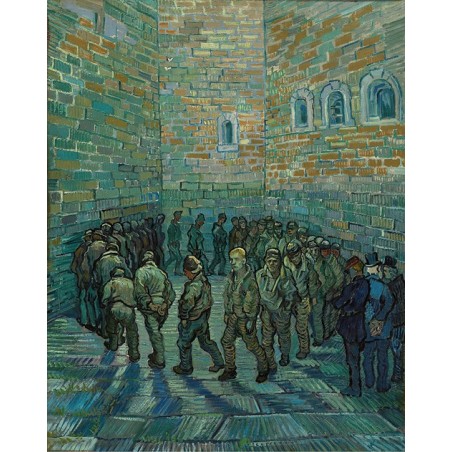  Obraz na płótnie 50x60cm Vincent van Gogh Dziedziniec więzienny