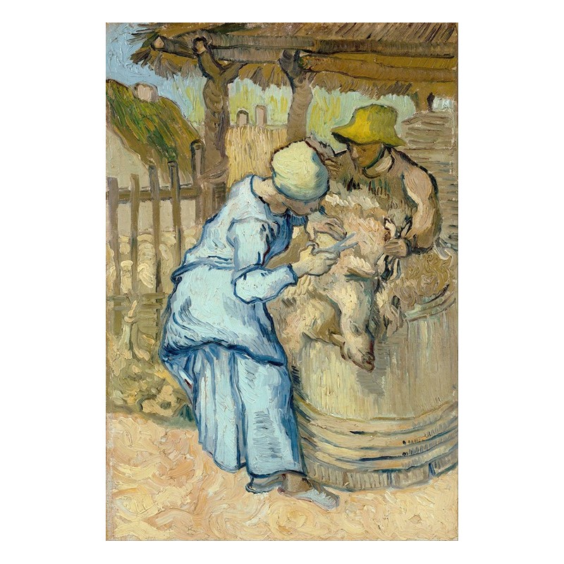  Obraz na płótnie 50x70cm Vincent van Gogh Strzyżenie owiec