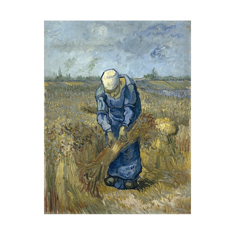  Obraz na płótnie 50x60cm Vincent van Gogh Chłopka wiążąca snopy