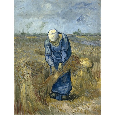  Obraz na płótnie 50x60cm Vincent van Gogh Chłopka wiążąca snopy