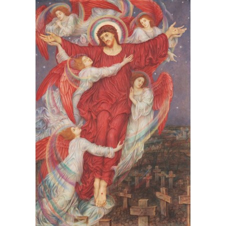  Obraz na płótnie 50x70cm Evelyn De Morgan Czerwony krzyż
