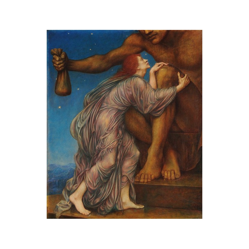  Obraz na płótnie 50x60cm Evelyn De Morgann Uwielbienie mamona