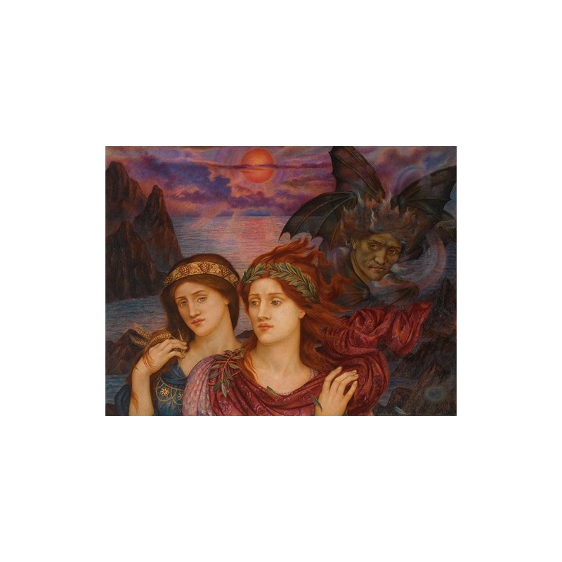  Obraz na płótnie 50x40cm Evelyn De Morgan Wizja
